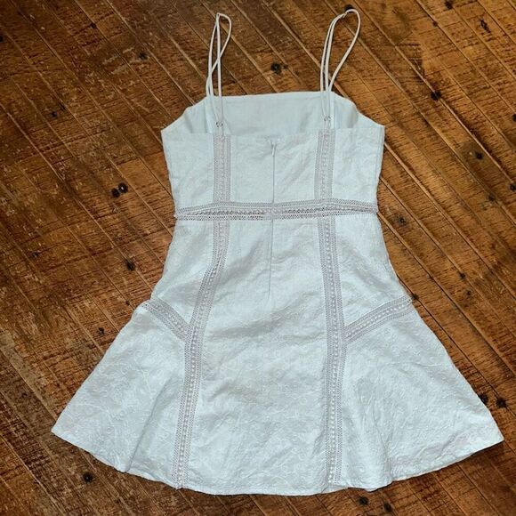 Tularose pale blue inlaid lace XS dainty tank sundress - Picture 3 of 3